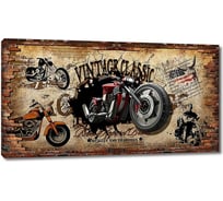 Картина ООО Первое ателье Винтаж классик с мотоциклом 60x33 см ps94979-3