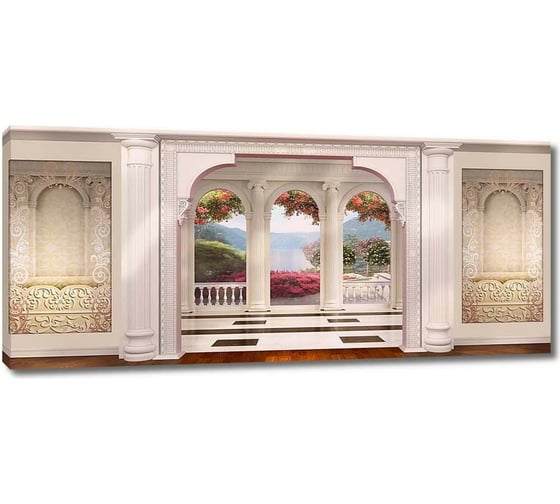 Картина ООО Первое ателье Веранда в невероятном доме 60x27 см ps28607-3 1