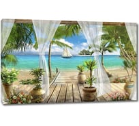 Картина ООО Первое ателье На деревянной террасе 60x38 см ps136037-3