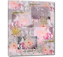 Картина ООО Первое ателье Абстракция в розово-серых тонах 50x60 см ps28555-2