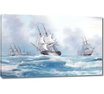 Картина ООО Первое ателье Парусники в открытом море 115x72 см ps94966-5