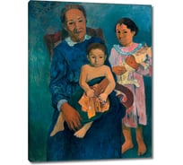 Картина-репродукция ООО Первое ателье Полинезийская женщина с детьми 35x46 см ps143338-1