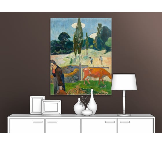 Картина-репродукция ООО Первое ателье Красная корова 48x60 см ps106093-2