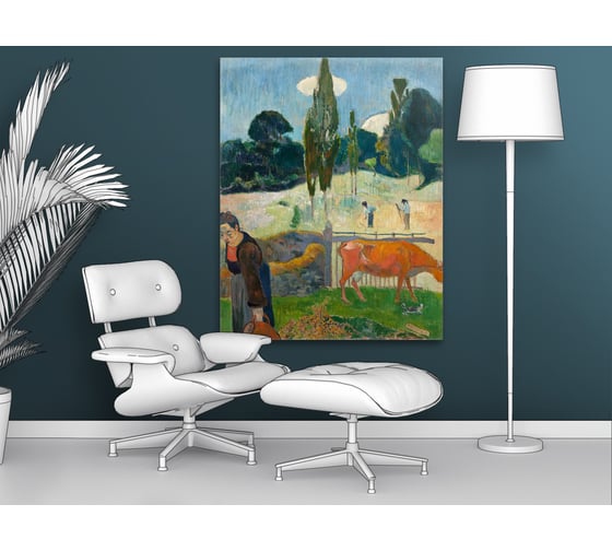 Картина-репродукция ООО Первое ателье Красная корова 48x60 см ps106093-2