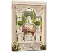 Картина ООО Первое ателье Прекрасная веранда с видом на сад 40x60 см ps28578-2