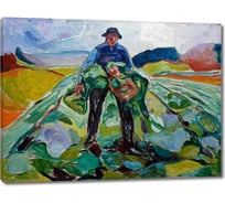 Картина-репродукция ООО Первое ателье Мужчина на капустном поле 80x60 см ps106193-4