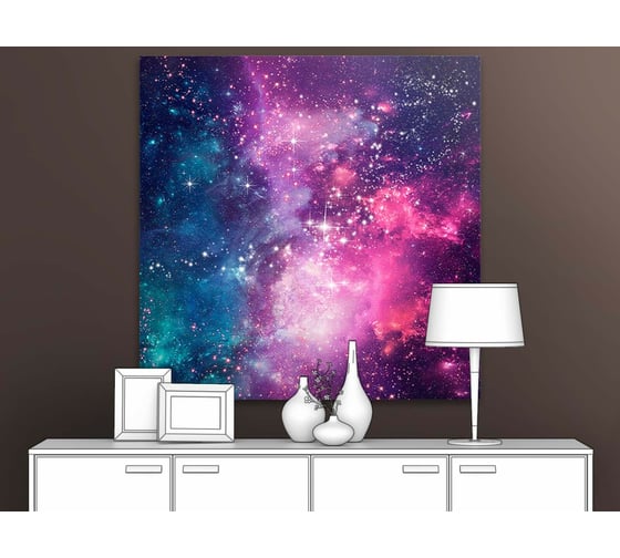 Картина ООО Первое ателье Мириады звезд 60x60 см ps95002-3