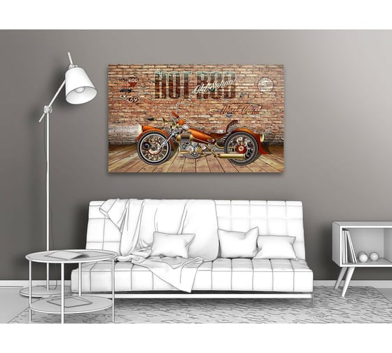 Картина ООО Первое ателье Мотоцикл Хот род 35x22 см ps94984-1