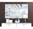 Картина ООО Первое ателье Белые парящие сборные кубы 80x50 см ps135988-4 2