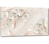 Картина ООО Первое ателье Атласные ленты со стразами 60x38 см ps135980-3