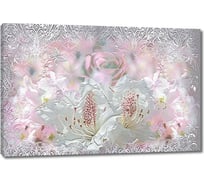 Картина ООО Первое ателье Абстракция с цветами и узорами 35x23 см ps28611-1