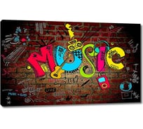 Картина ООО Первое ателье Граффити music 60x36 см ps95045-3