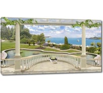 Картина ООО Первое ателье Вид с большой террасы на море 35x20 см ps28696-1