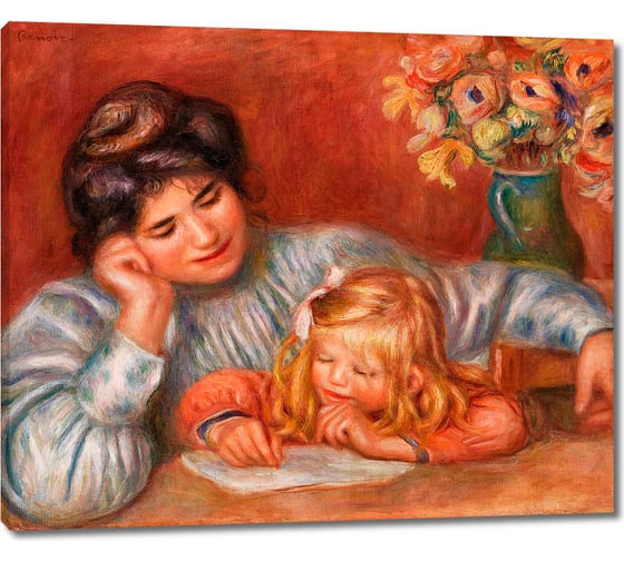 Картина-репродукция ООО Первое ателье Урок письма Габриель и Клод 115x97 см ps110323-5 1