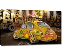 Картина ООО Первое ателье Легендарный Жук граффити 80x48 см ps94962-4