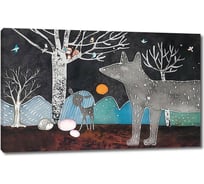 Картина ООО Первое ателье Нарисованный сказочный лес 60x37 см ps94923-3