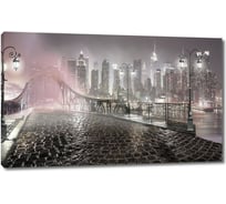 Картина ООО Первое ателье Вид на ночной город с моста 35x22 см ps28599-1