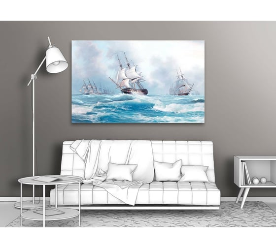 Картина ООО Первое ателье Парусники в открытом море 96x60 см ps94966-2