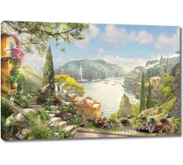 Картина ООО Первое ателье Высокий берег с видом на залив 35x23 см ps28682-1