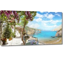 Картина ООО Первое ателье Вид с террасы на живописное побережье 104x60 см ps28707-2