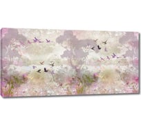 Картина ООО Первое ателье Абстрактный рисунок с птицами 60x30 см ps28726-3