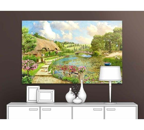 Картина ООО Первое ателье Природная тишина 80x50 см ps136038-4