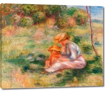 Картина-репродукция ООО Первое ателье Женщина и ребенок в траве 72x60 см ps111116-2