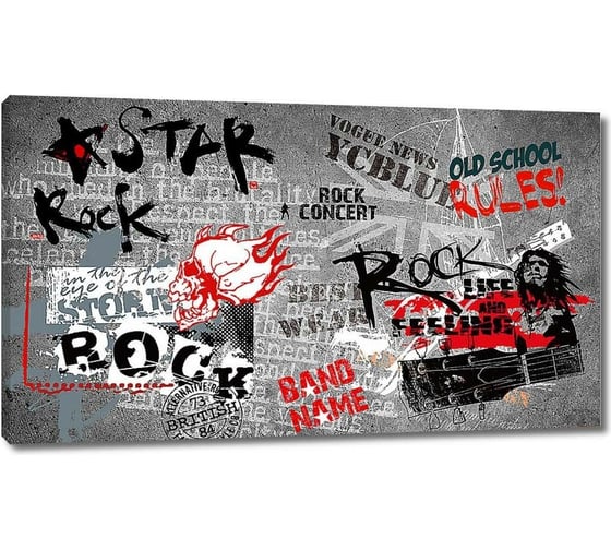 Картина ООО Первое ателье Rock стена 80x47 см ps95056-4