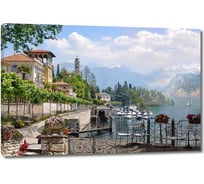 Картина ООО Первое ателье Живописная набережная в солнечный день 80x53 см ps28748-4