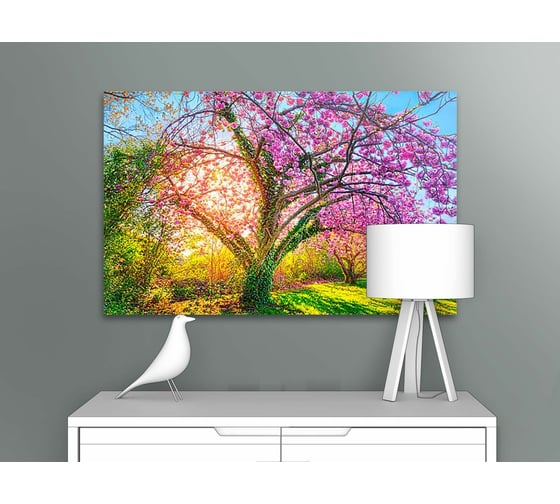 Картина ООО Первое ателье Разноцветное дерево 95x60 см ps95126-2