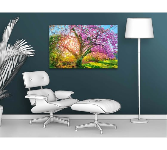 Картина ООО Первое ателье Разноцветное дерево 95x60 см ps95126-2