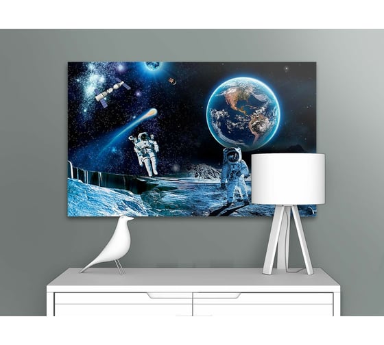 Картина ООО Первое ателье Космонавты на планете 115x72 см ps95040-5