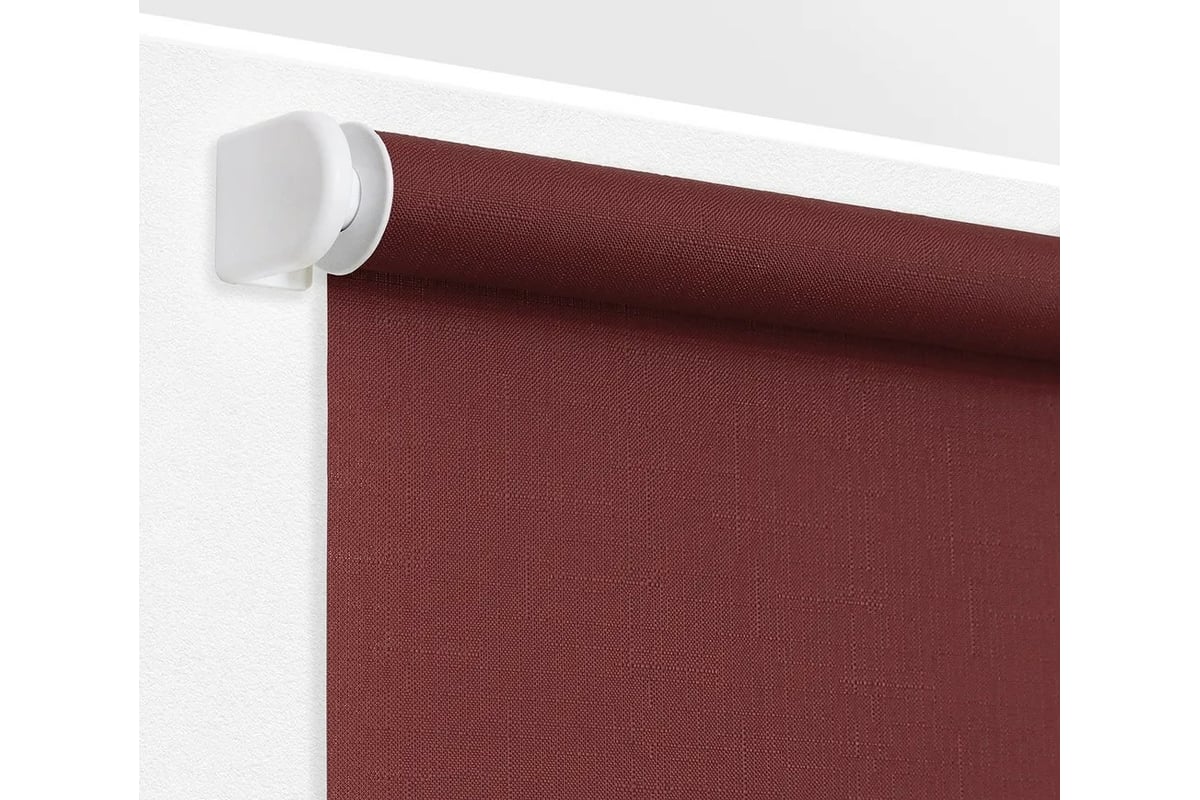 Рулонная штора УЮТ Шантунг 200x175 см красный 2129765 - выгодная цена ...