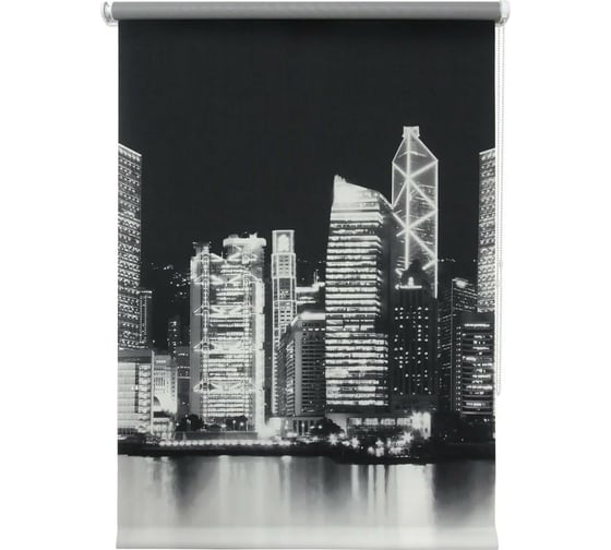 Штора УЮТ Сити 80x175 см монохром 2090147 1