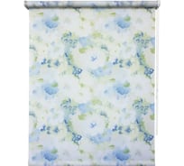 Штора УЮТ Пионы 80x175 см голубой 2090174