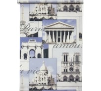 Штора УЮТ Париж 40x175 см голубой 2098249