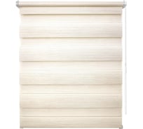 Рулонная штора УЮТ Люрекс день/ночь, 160x160, кремовый 2145141