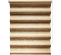 Рулонная штора УЮТ Рафаэлло день/ночь, 80x160, коричневый 2145021