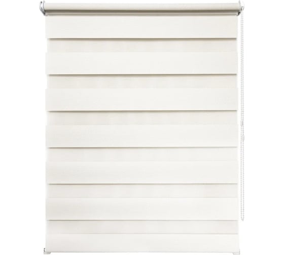 Рулонная штора УЮТ Сальса день/ночь, 70x160, сливочный 2145297