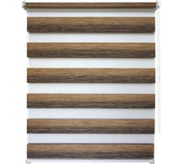 Рулонная штора УЮТ Рафаэлло день/ночь, 140x160, каштановый 2144995