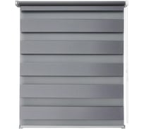 Рулонная штора УЮТ Тиссура день/ночь, 50x160, серебро 2144605