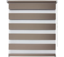 Рулонная штора УЮТ Тиссура день/ночь, 40x160, ореховый 2144594