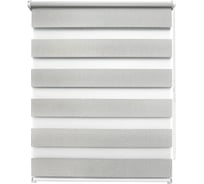 Рулонная штора УЮТ Сальса день/ночь, 140x160, серый 2145205