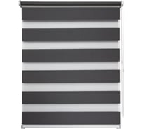 Рулонная штора УЮТ Сальса день/ночь, 140x160, графит 2145184