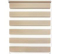 Рулонная штора УЮТ Сальса день/ночь, 160x160, песочный 2145225