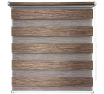 Рулонная штора УЮТ Канзас день/ночь, 070x160, каштановый 2136695