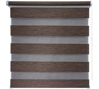 Рулонная штора УЮТ Канзас день/ночь, 090x160, темно-каштановый 2136681