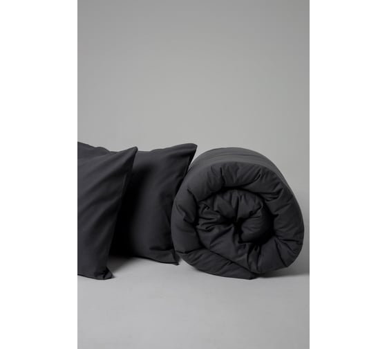Комплект постельного белья Urban Family Графит 812 перкаль, 2 спальный, евро, 70x70.2, пакет 4660056172258