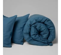 Комплект постельного белья Urban Family Темно-бирюзовый 815 перкаль, евро, 70x70.2, пакет 4660056172579