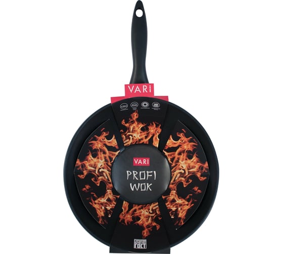 Сковорода VARI WOK "PROFI WOK" литая, с антипригарным покрытием, D28см PW35128